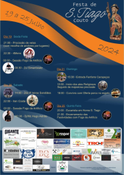 Cartaz Festa de São Tiago 2024 - Couto