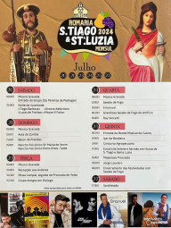 Cartaz Festa de São Tiago 2024 - Monsul