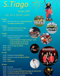 Cartaz Festa de São Tiago 2024 - Rande