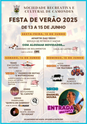 Cartaz Festa de Verão 2025 - Arruda dos Vinhos
