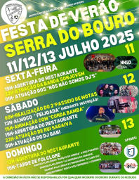 Cartaz Festa de Verão 2025 - Serra do Bouro