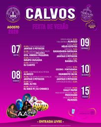 Cartaz Festa de Verão 2026 - Calvos