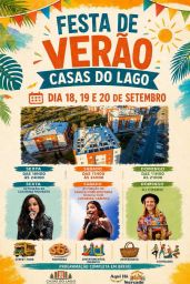 Cartaz Festa de Verão 2026 - Casas do Lago