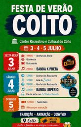 Cartaz Festa de Verão 2026 - Coito