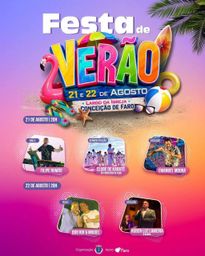 Cartaz Festa de Verão 2026 - Conceição de Faro