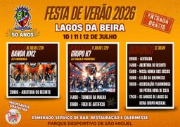 Cartaz Festa de Verão 2026 - Lagos da Beira