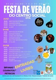 Cartaz Festa de Verão 2026 - Ota