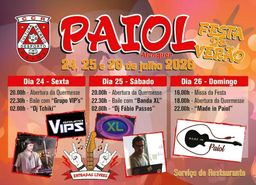 Cartaz Festa de Verão 2026 - Paiol
