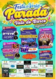 Cartaz Festa de Verão 2026 - Parada e Vale do Barco