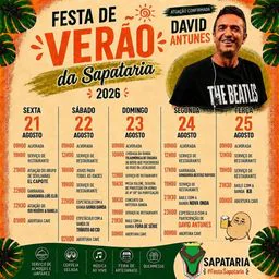 Cartaz Festa de Verão 2026 - Sapataria