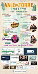 Cartaz Festa de Verão 2026 - Vale da Torre