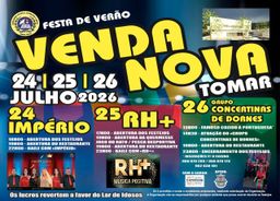 Cartaz Festa de Verão 2026 - Venda Nova
