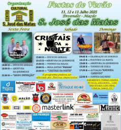 Cartaz Festa de Verão de S. José das Matas 2025 - Mação