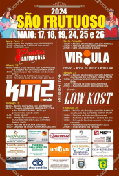 Cartaz Festa do Divino Espirito Santo 2024 - São Frutuoso