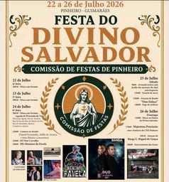 Cartaz Festa do Divino Salvador 2026 - Pinheiro