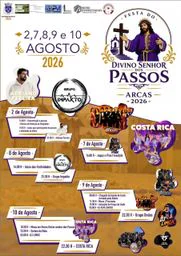 Cartaz Festa do Divino Senhor dos Passos 2026 - Arcas