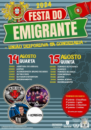 Cartaz Festa do Emigrante 2024 - Gondemaria