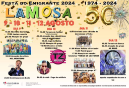 Cartaz Festa do Emigrante 2024 - Lamosa