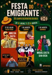 Cartaz Festa do Emigrante 2026 - Bico