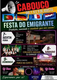 Cartaz Festa do Emigrante 2026 - Cabouco