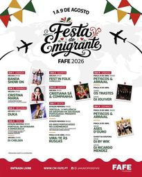 Cartaz Festa do Emigrante 2026 - Fafe