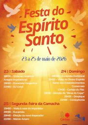 Cartaz Festa do Espírito Santo 2026 - Camacha