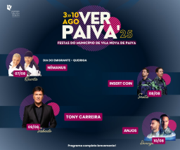Cartaz Festa do Município 2025 - Vila Nova de Paiva