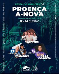 Cartaz Festa do Município 2026 - Proença-a-Nova