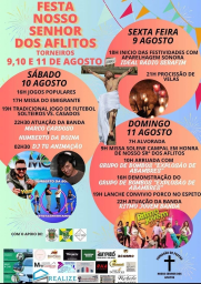 Cartaz Festa do Nosso Senhor dos Aflitos 2024 - Troneiros