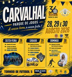 Cartaz Festa do Parque de Jogos 2026 - Carvalhal