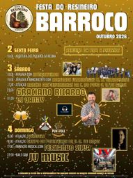 Cartaz Festa do Resineiro 2026 - Barroco