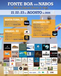 Cartaz Festa do Sagrado Coração de Jesus 2026 - Fonte Boa dos Nabos