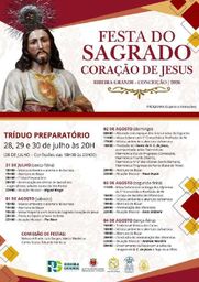 Cartaz Festa do Sagrado Coração de Jesus 2026 - Ribeira Grande