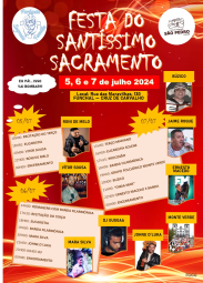 Cartaz Festa do Santíssimo Sacramento 2024 - Funchal