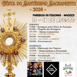 Cartaz Festa do Santíssimo Sacramento 2024 - Machico