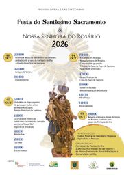 Cartaz Festa do Santíssimo Sacramento & Nossa Senhora do Rosário 2026 - Ilha