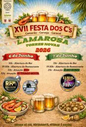 Cartaz Festa dos C's 2026 - Lamarosa