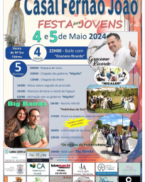 Cartaz Festa dos Jovens 2024 - Casal Fernão João
