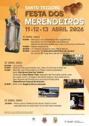 Cartaz Festa dos Merendeiros 2026 - Santo Isidoro