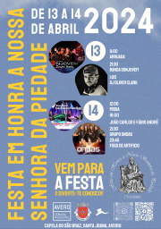 Cartaz Festa em Honra a Nossa Senhora da Piedade 2024 - Santa Joana