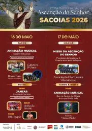 Cartaz Festa em honra da Ascensão do Senhor 2026 - Sacoias