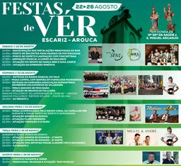 Cartaz Festa em Honra da Nossa Senhora da Saúde e São Miguel Arcanjo - Vér