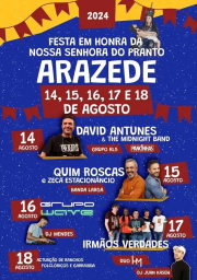 Cartaz Festa em Honra da Nossa Senhora do Pranto 2024 - Arazede