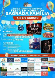 Cartaz Festa em honra da Sagrada Família 2026 - Mata do Fárrio