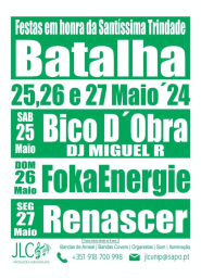 Cartaz Festa em Honra da Santíssima Trindade 2024 - Batalha