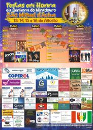 Cartaz Festa em honra da Senhora do Miradouro 2026 - São Miguel d'Acha