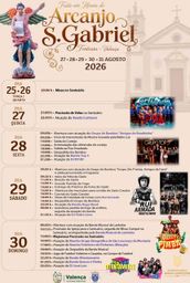 Cartaz Festa em honra de Arcanjo S. Gabriel 2026 - Fontoura