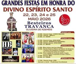 Cartaz Festa em honra de Divino Espírito Santo 2026 - Besteiros