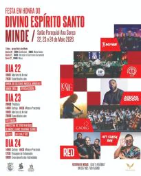 Cartaz Festa em honra de Divino Espírito Santo 2026 - Minde