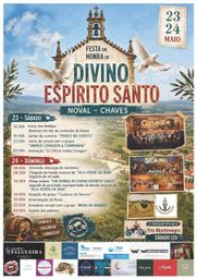 Cartaz Festa em honra de Divino Espírito Santo 2026 - Noval